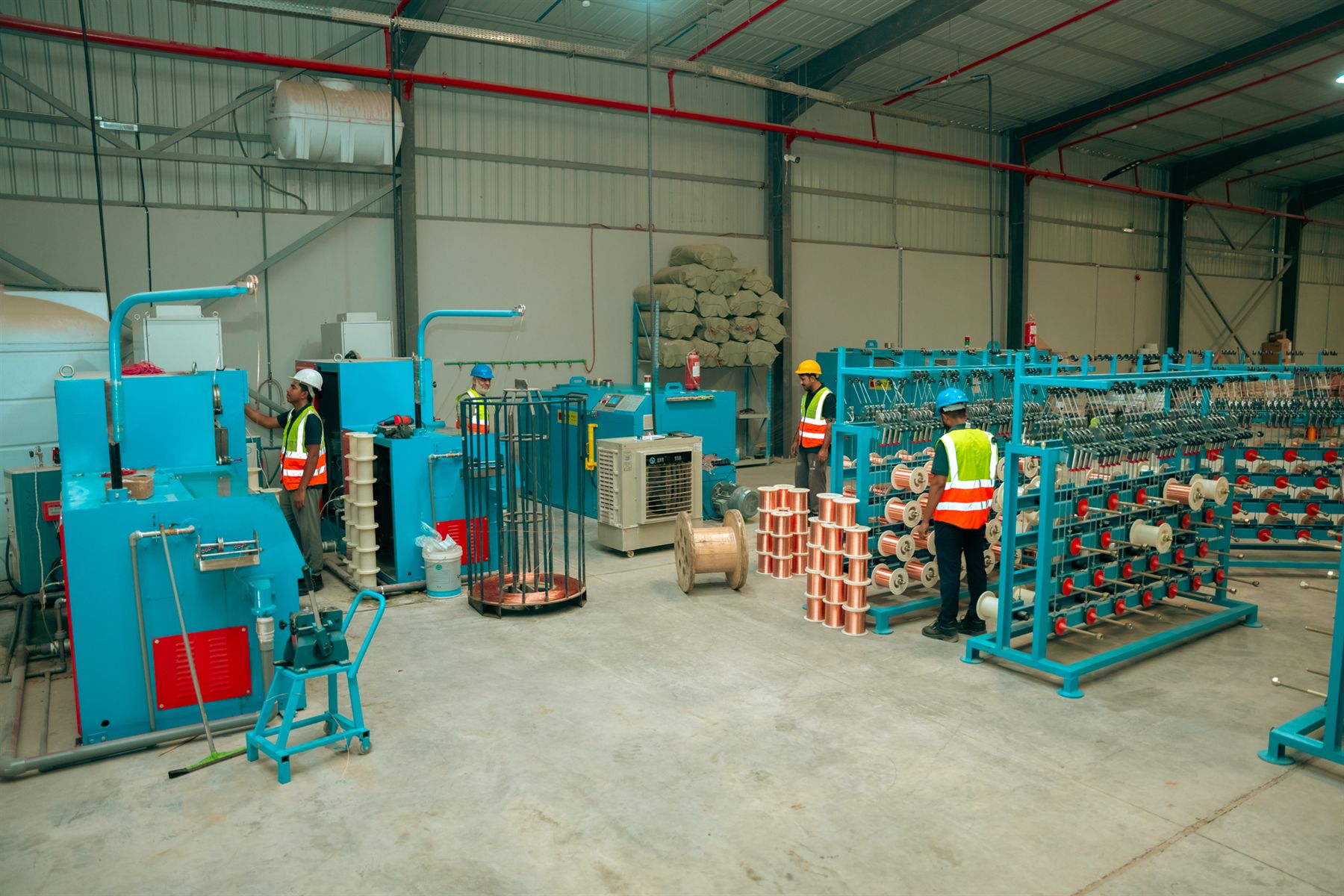 Production floor at High Pressure Cables Factory